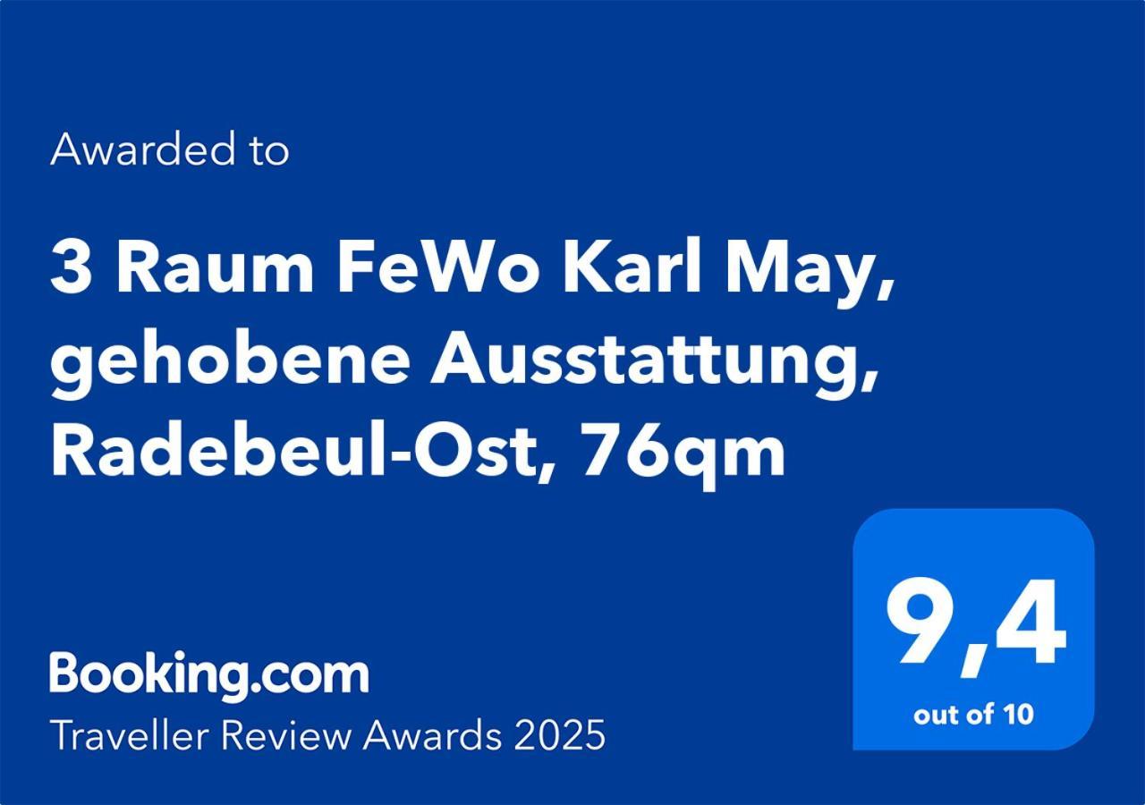 3 Raum Fewo Karl May, Gehobene Ausstattung, Radebeul-Ost, 76Qm Exteriér fotografie